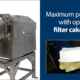 Optimum filter cake height for maximum performance of a centrifuge